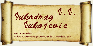 Vukodrag Vukojević vizit kartica